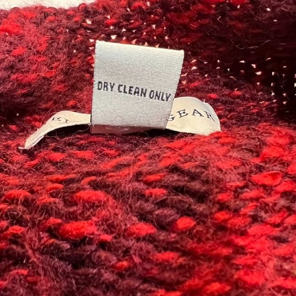 Field Gear wool blend, women's LG, acrylic wool, red multicolor sweater - Picture 3 of 8